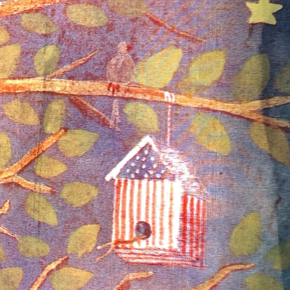 TOLAND Artist Carol Endres folk Art Garden House Flag Cats Stars Bird Houses Owl